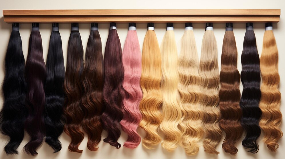 generative-ai-beauty-salon-hair-extensions-different-color-samples